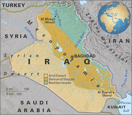 IRAQ - AREE FISICO CLIMATICHE